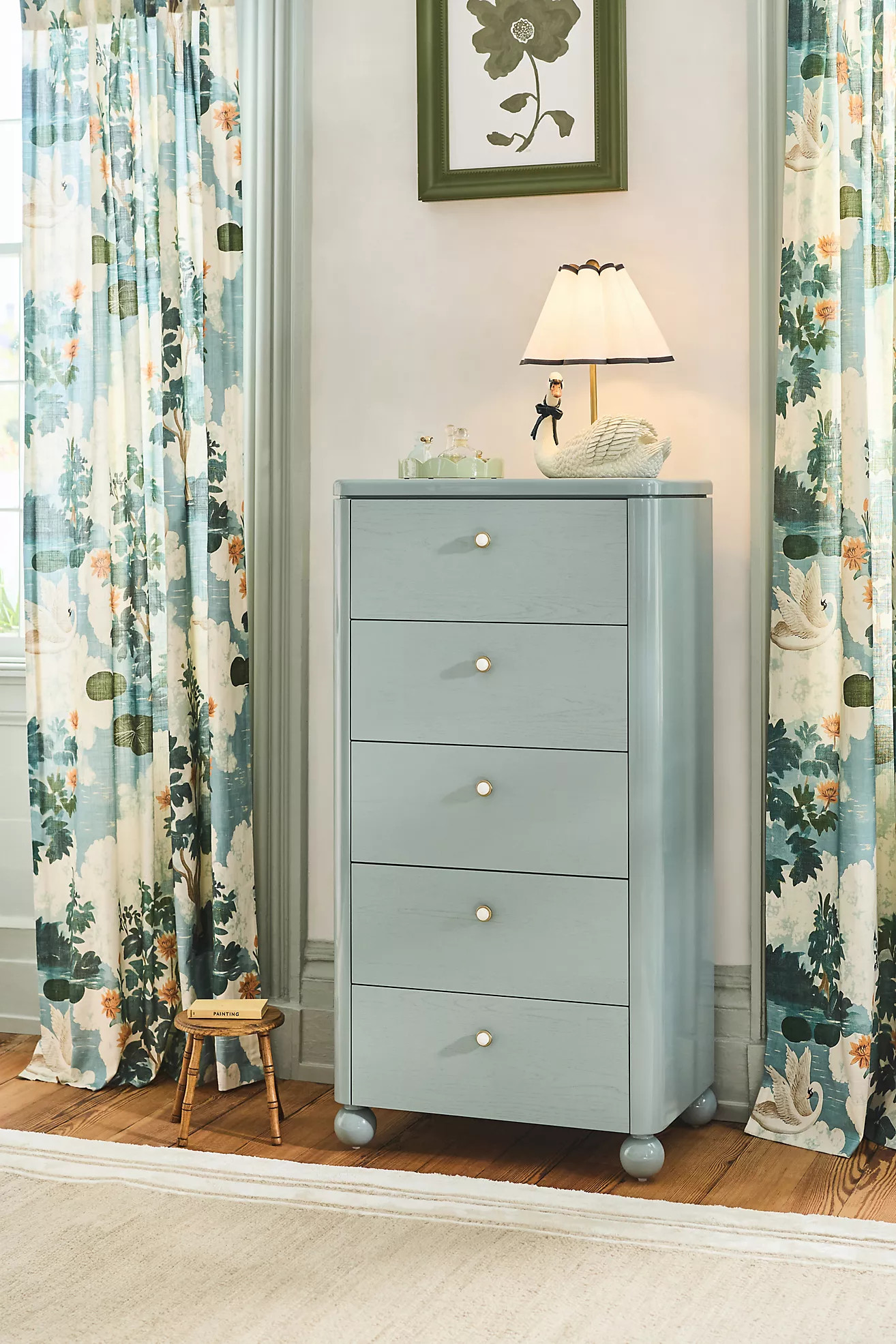 Tasha Lacquer Five-Drawer Dresser | Anthropologie (US)