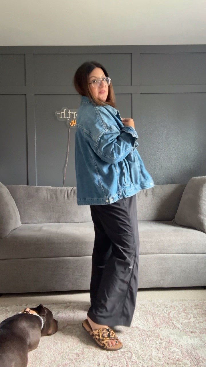 Alo pants - L
Free People swing denim
Jacket - XL
GAP Factory tank - XL
Sam Edelman slides

@Alo Yoga @Noonday Collection @gapstyle @onequince

#LTKMidsize #LTKOver40 #LTKootd