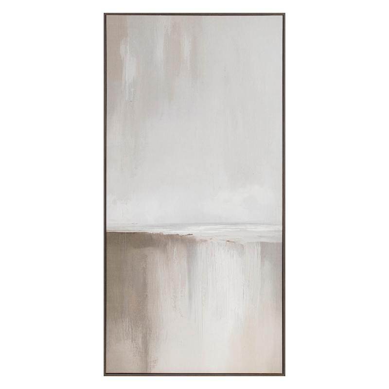 Framed Sand Landscape Abstract Wall Art, 60x30 | At Home