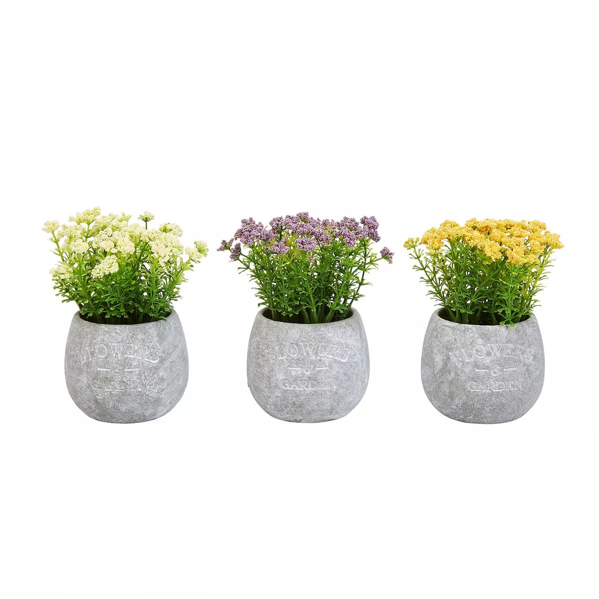 Pure Garden Faux Flowers Table Decor 3-piece Set | Kohl's