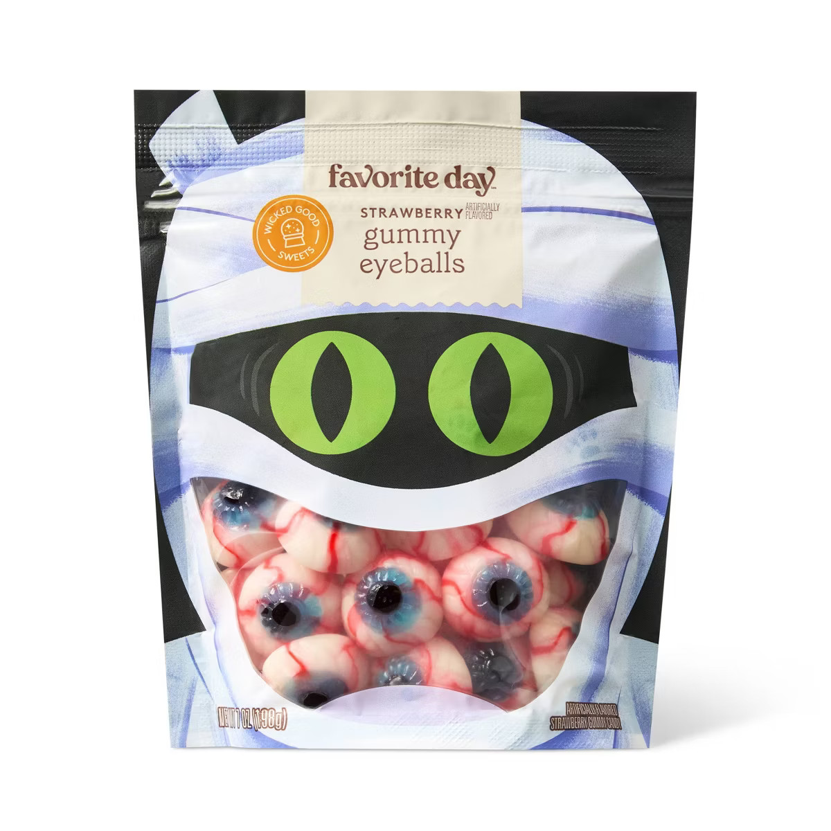 Halloween Strawberry Gummy Candy Eyeballs - 7oz - Favorite Day™ | Target