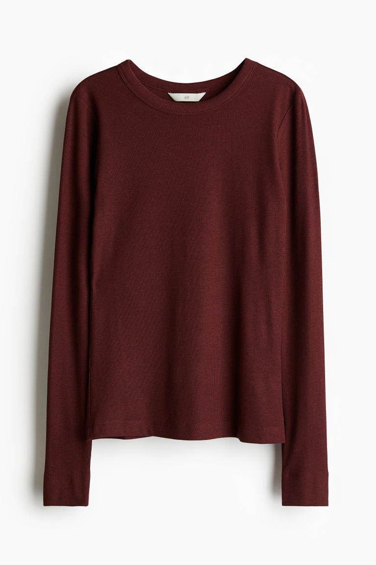 Ribbed Modal-blend Top | H&M (US + CA)