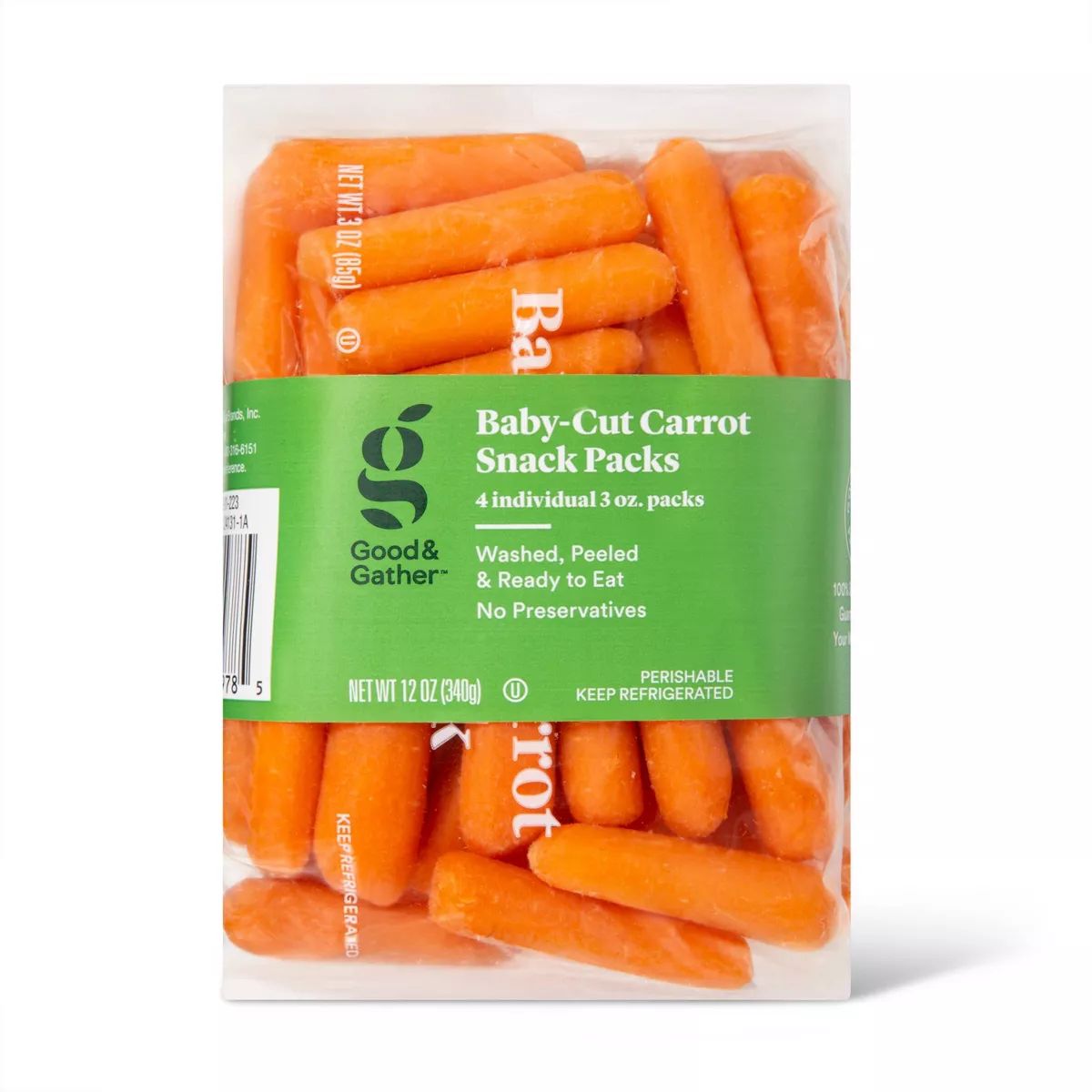 Baby-Cut Carrot Snack Pack - 3oz/4ct - Good & Gather™ | Target