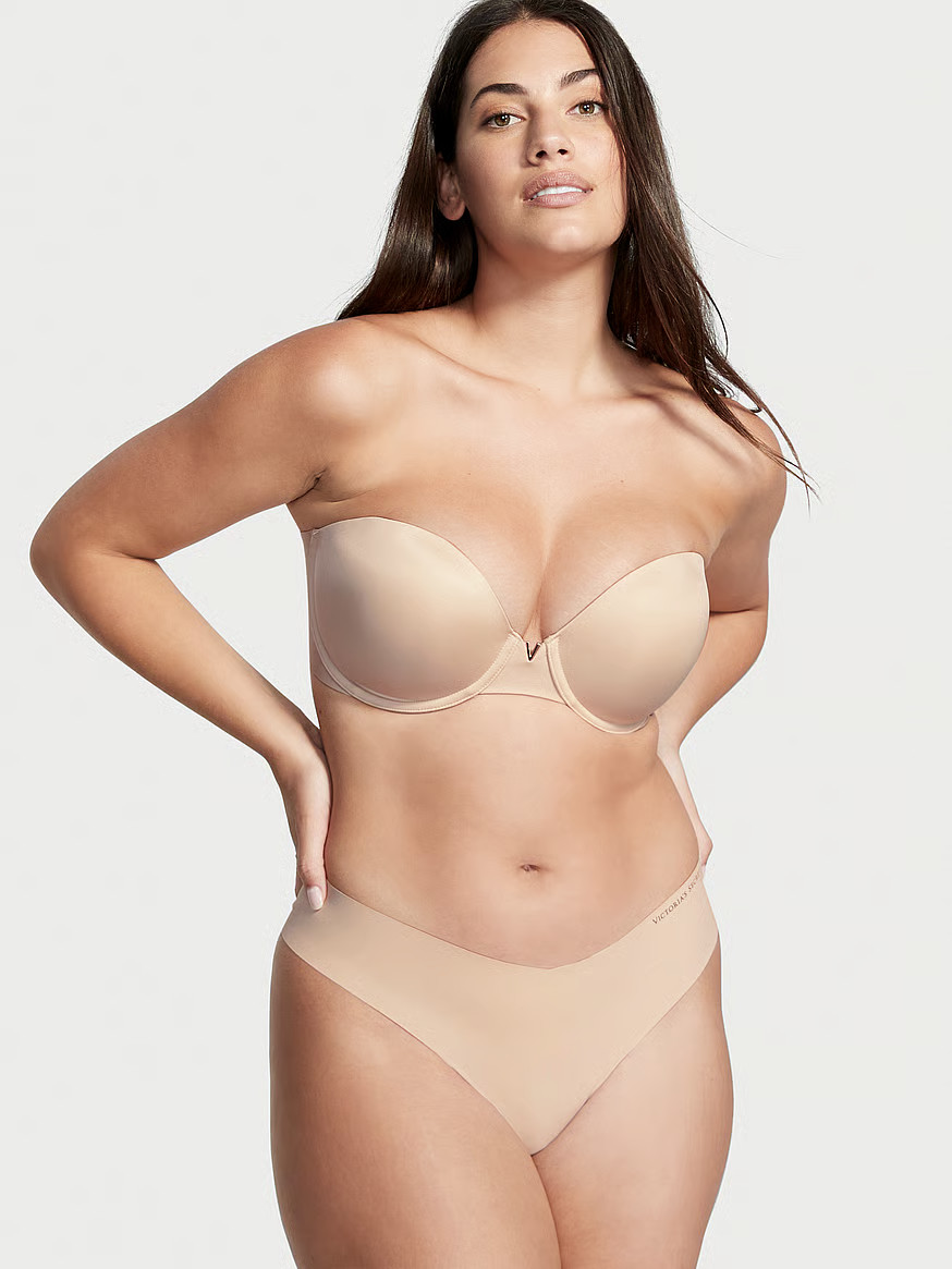 Buy Illusions Smooth Uplift Strapless Bra, Marzipan - Order Bras online - Victoria's Secret US | Victoria's Secret (US / CA )