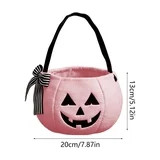Halloween Pumpkin Basket Small Pumpkin Basket Trick or Treat Buckets Goodie Candy Gift Bags with ... | Walmart (US)