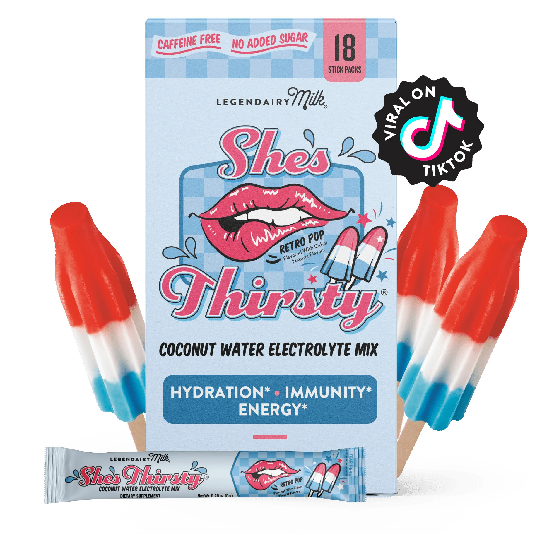 Hydration Support for Breastfeeding Moms | No Sugar Added Electrolyte Mix | Legendairy Milk