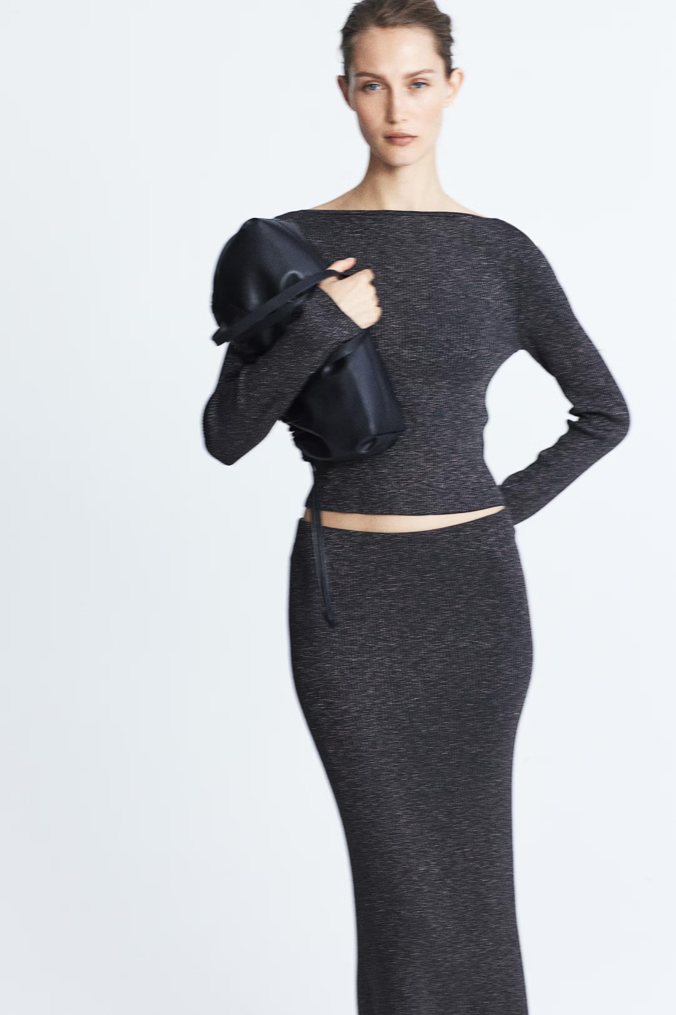 Glittery boat-neck top | H&M (UK, MY, IN, SG, PH, TW, HK)