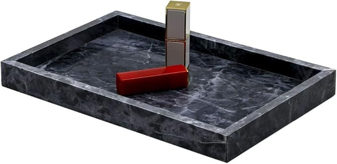 LUANT Marble Stone Decorative Tray for Counter, Vanity, Dresser, nightstand or Desk, 11-9/16" X 8... | Amazon (US)