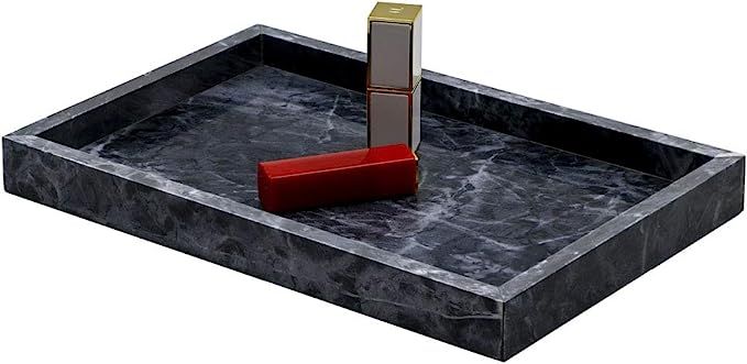 LUANT Marble Stone Decorative Tray for Counter, Vanity, Dresser, nightstand or Desk, 11-9/16" X 8... | Amazon (US)