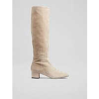 Karen Taupe Suede Knee-High Boots, Taupe | L.K. Bennett (UK)