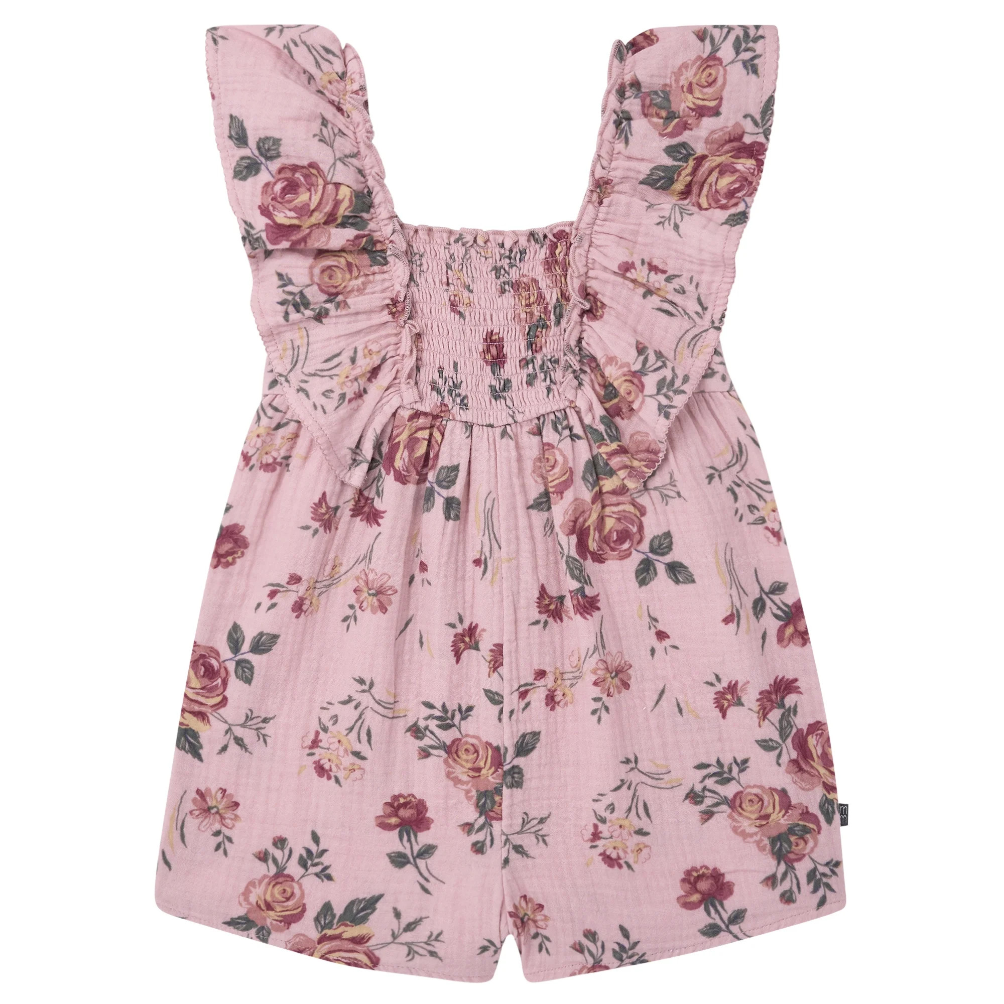 Modern Moments by Gerber Toddler Girl Flutter Romper with Smocking, Sizes 12 Months - 5T | Walmart (US)