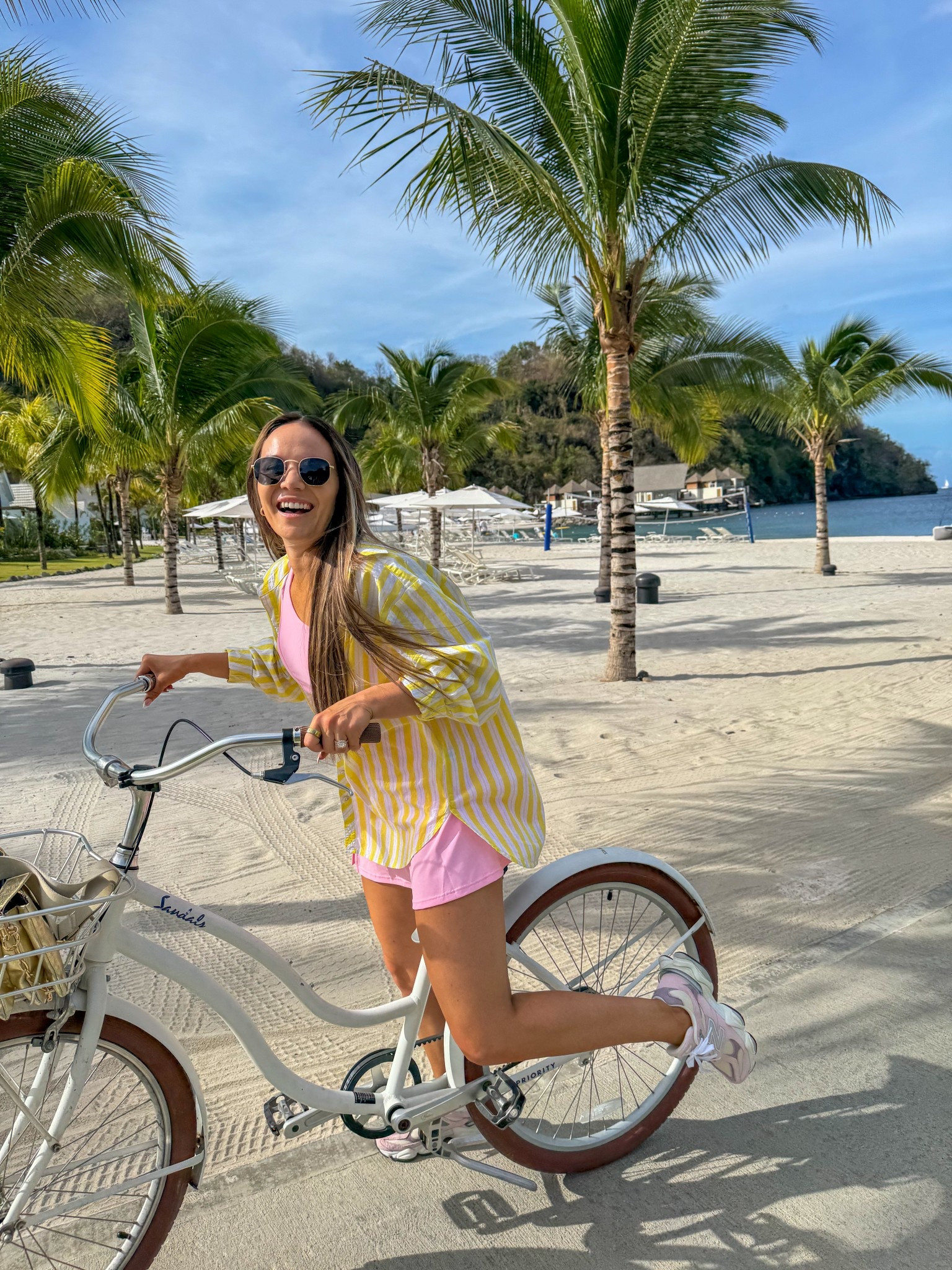 Bike resort vacation everyday outfit 
Size small in both 
🍋⛱️

#LTKStyleTip #LTKFindsUnder50 #LTKSeasonal