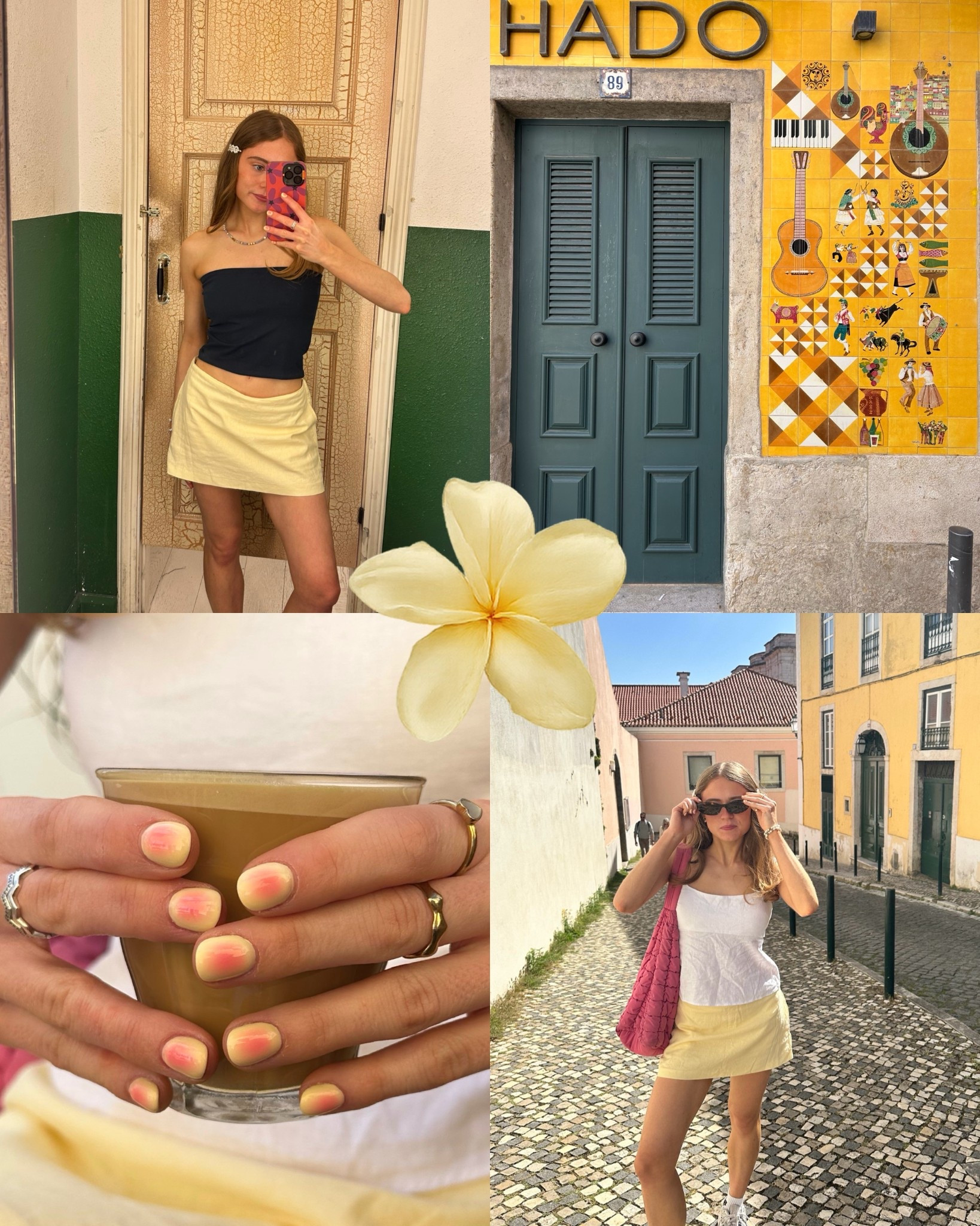 yellow mini skirt 

#LTKuk #LTKeurope #LTKspring