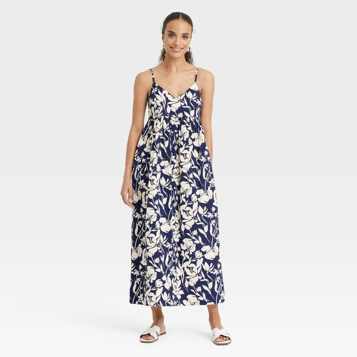 Women's Seersucker Maxi A-Line Dress - A New Day™ | Target