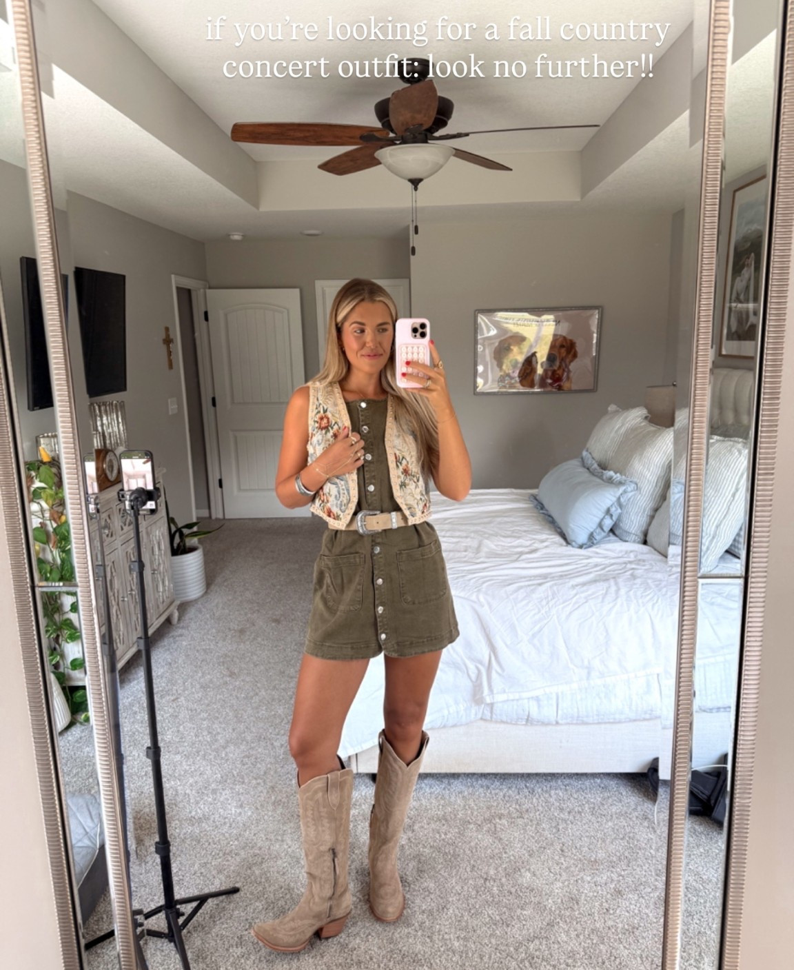 size small in everything - i added extra punches to the belt to make it smaller!

#LTKSeasonal #LTKTall #LTKStyleTip