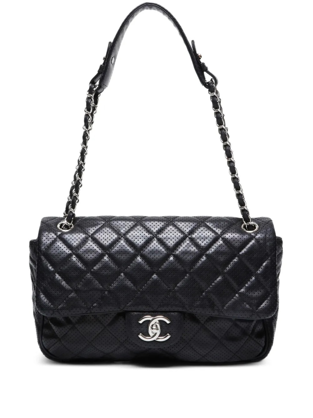 CHANEL Pre-Owned 2011 Flap quilted chain-strap shoulder bag - Black | Farfetch Global