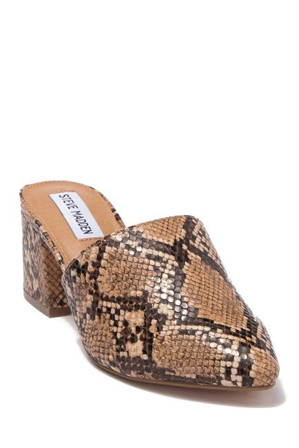 Steve MaddenBishop Snake Embossed Mule | Nordstrom Rack