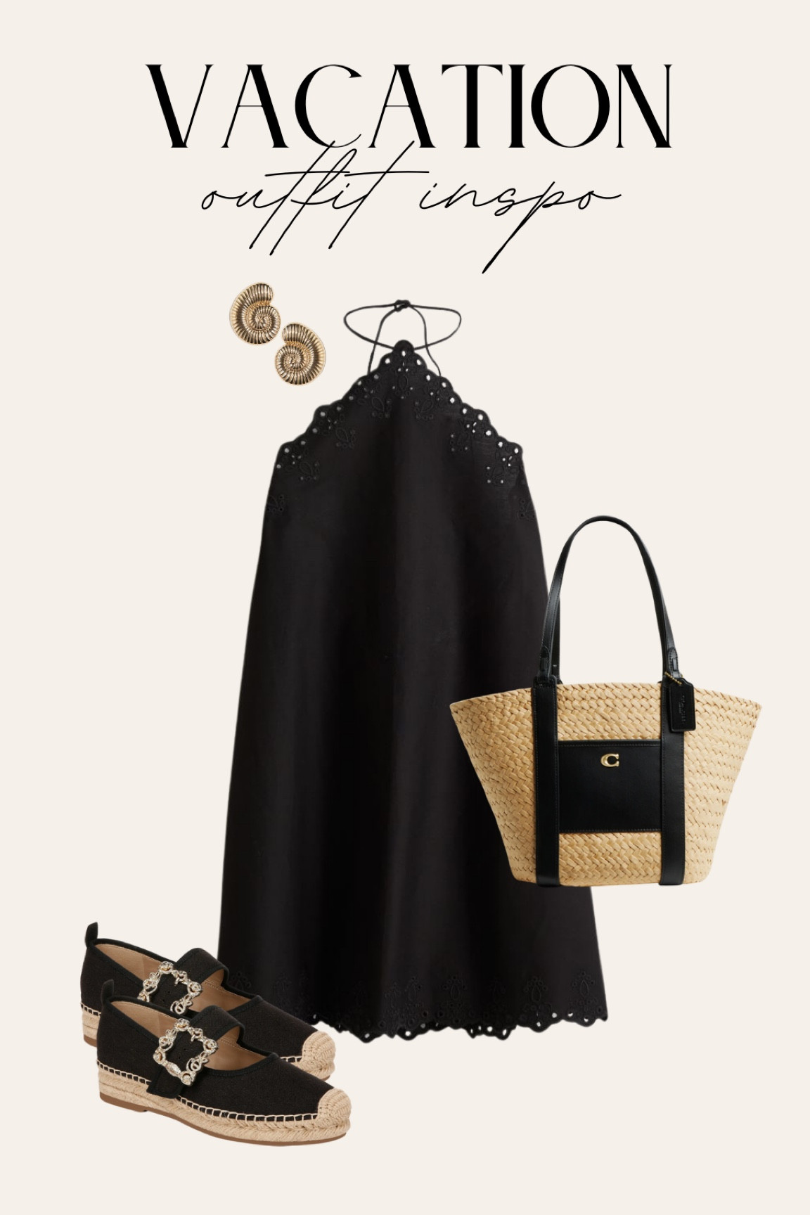 Vacation Outfit Idea
summer fashion, lbd, resort wear, little black dress, summer dress, tote bag, spring outfit 

#LTKstyletip