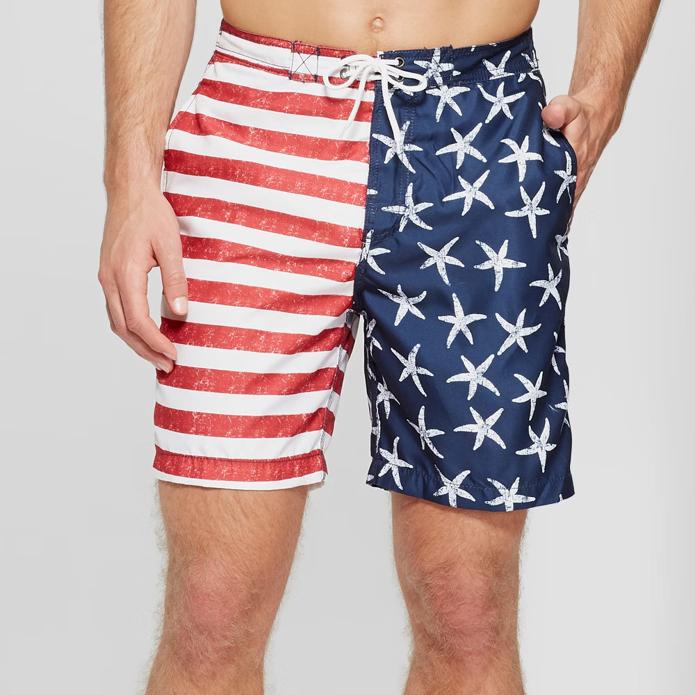 Men's 7"" Trunks Surf & Swim Co Swami Shorts Swim Shorts - Marine XL, Blue | Target