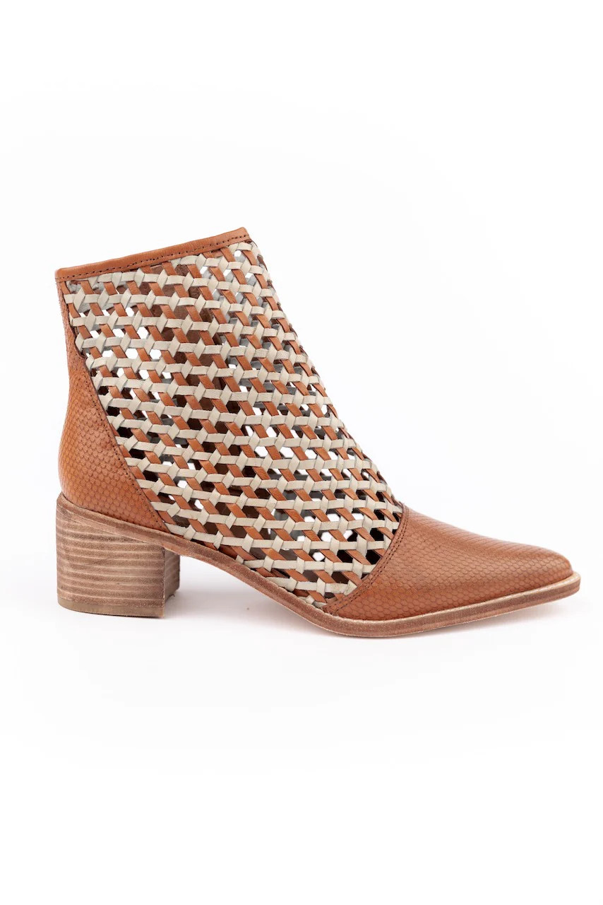 Opening Night Woven Ankle Boot | Roolee