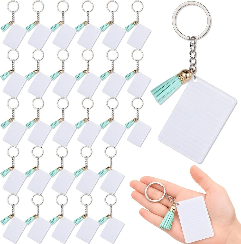 40 Pcs Composition Book Keychains Bulk Back to School Teacher Appreciation Gift Notebook Keychain... | Amazon (US)