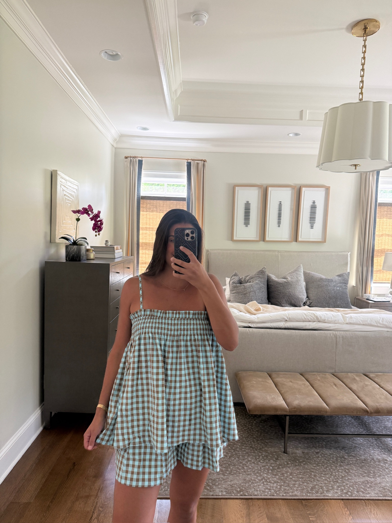 Been seeing this set everywhere & had to get it!

got a large for my bump but could stay true to size!

gingham set, gingham sets, bump friendly clothing, pjs, sleepwear, homewear, comfy outfits, Grace White

#LTKootd #LTKgrwm #LTKSeasonal