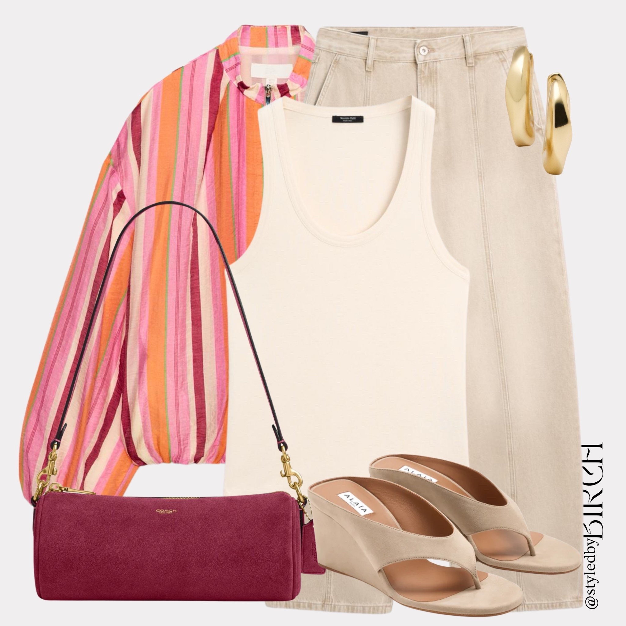 Well isn’t this a fun outfit 💖 Proof that it really does not need to be complicated. Simple base, fun jacket and a bag with a pop of colour and that is the whole formula.

#ootd #casualchic #outfitinspo #chicstyle #summerstyle

Tags 🏷️
Cream scoop neck vest top, stone wide leg jeans, multicolour stripe oversized shirt jacket, nude wedge flip flop sandals, hot pink bag, gold hoop earrings

#LTKsummer #LTKeurope #LTKmodest