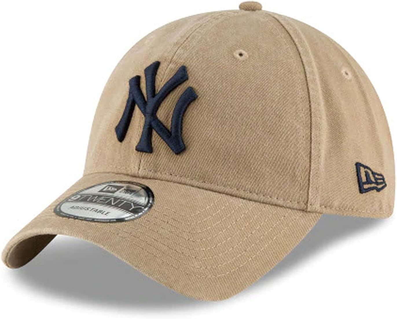 New Era York Yankees MLB 9Twenty Core Classic Twill Adjustable Khaki Hat | Amazon (US)