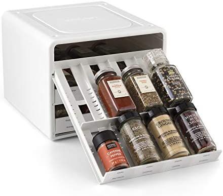 YouCopia SpiceStack Adjustable Spice Rack Organizer, New, White | Amazon (US)