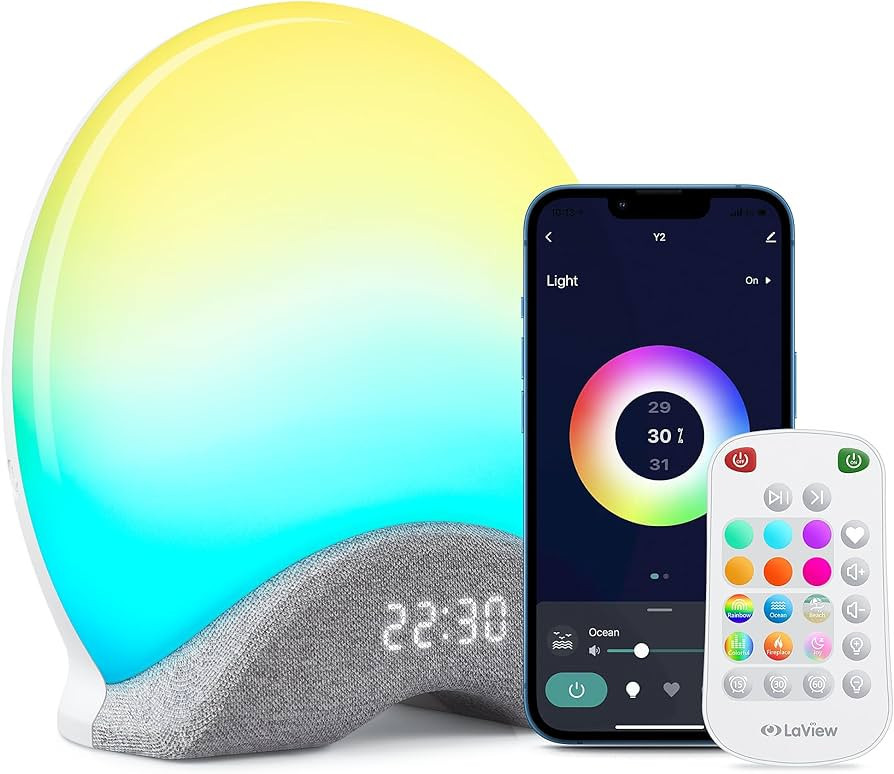 LaView Smart White Noise Machine,App Control Sleep Sound Machine Night Light 25 Relaxing Sounds a... | Amazon (US)