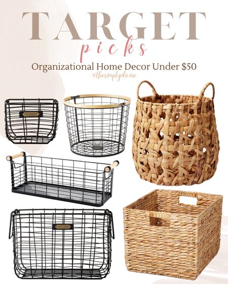 Target organizational decor under$50! Love the wire and wood aesthetic. 😍

| Target | organization | home | decor | home decor | storage | 

#LTKunder50 #LTKhome #LTKFind