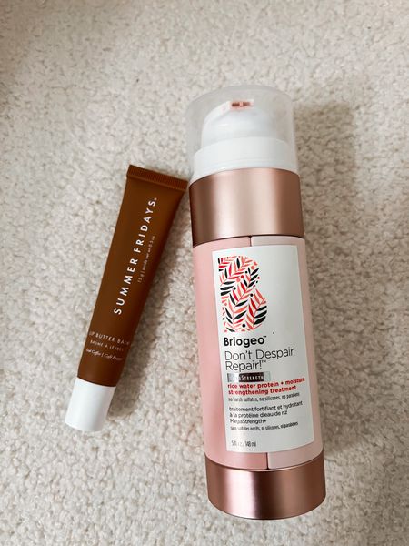 Two of my favorite beauty products right now, both included in the sephora sale. Summer Fridays lip balm is nourishing, hydrating, long lasting, glossy and not sticky. 

The briogeo rice water treatment has helped decrease my hair shedding. Its a leave in treatment that i use weekly that strengthens hair and helps prevent further damage. 

#LTKbeauty #LTKsalealert #LTKfindsunder50