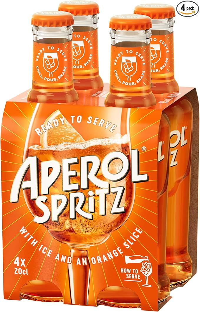 Aperol Spritz – Ready To Serve Aperitivo Drink, Multipack 4 X 20cl | Amazon (UK)
