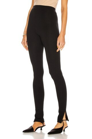 Toteme Zip Legging in Black | FWRD 