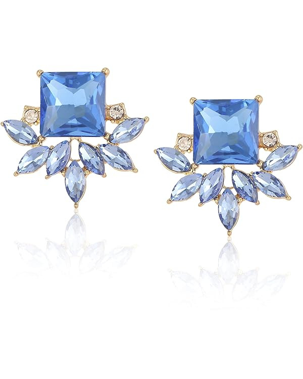 ATIMIGO Vintage Rhinestone Crystal Cluster Drop Earrings Art Deco Hypoallergenic Earrings for Wom... | Amazon (US)