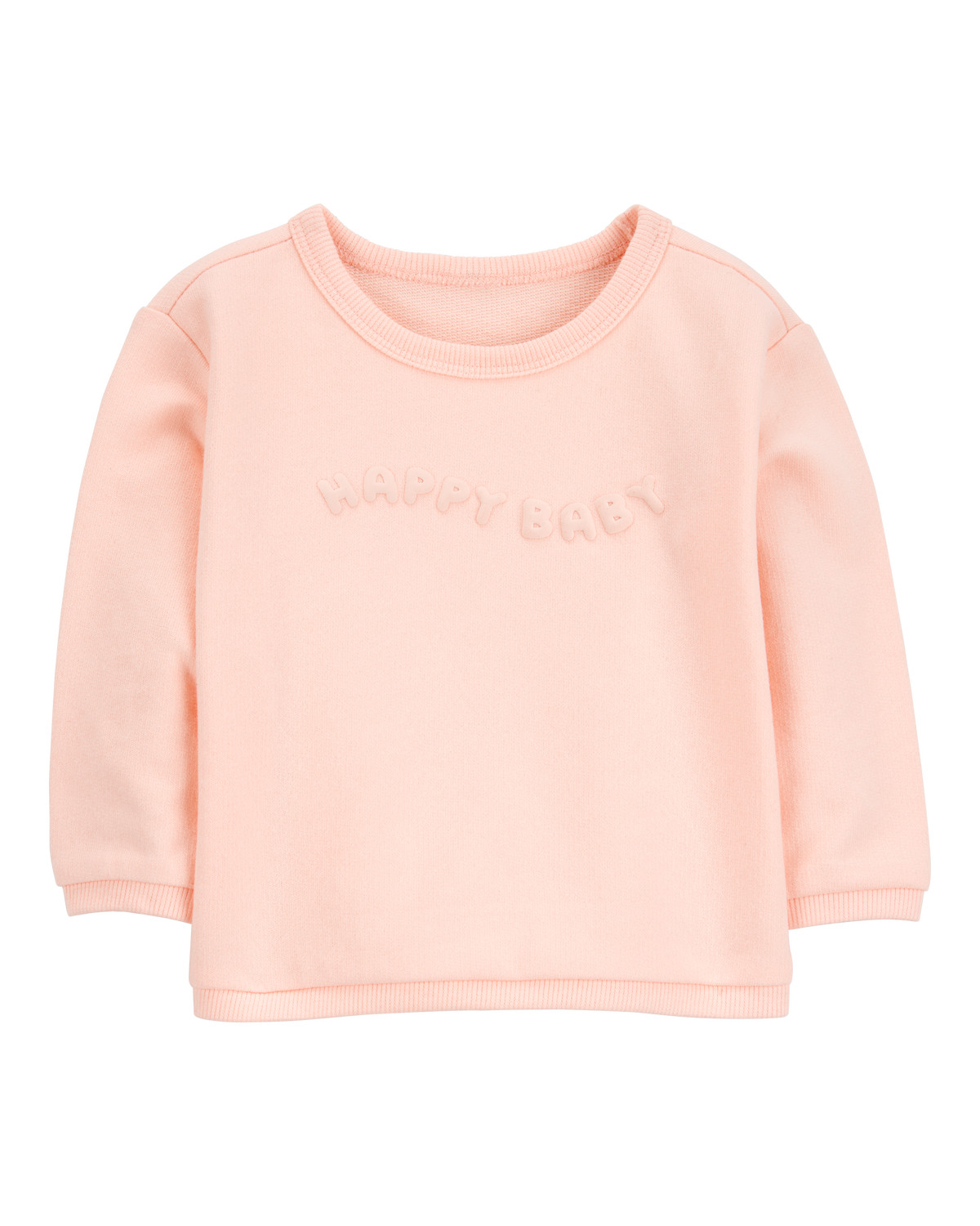 Baby Happy Baby French Terry Pullover - Pink | Carter's Inc