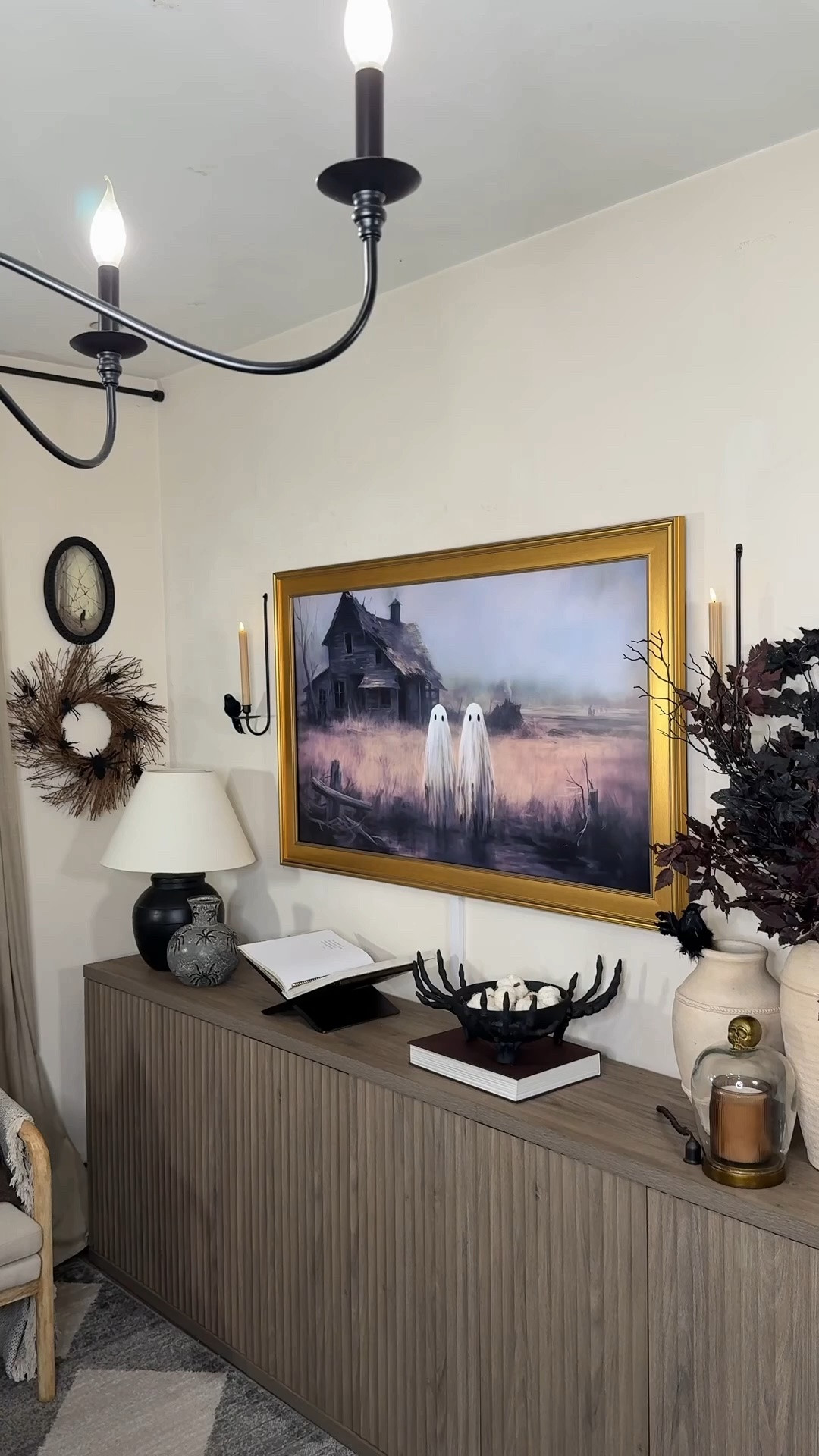 Spooky Tv console styling 👻

#LTKHome #LTKSeasonal