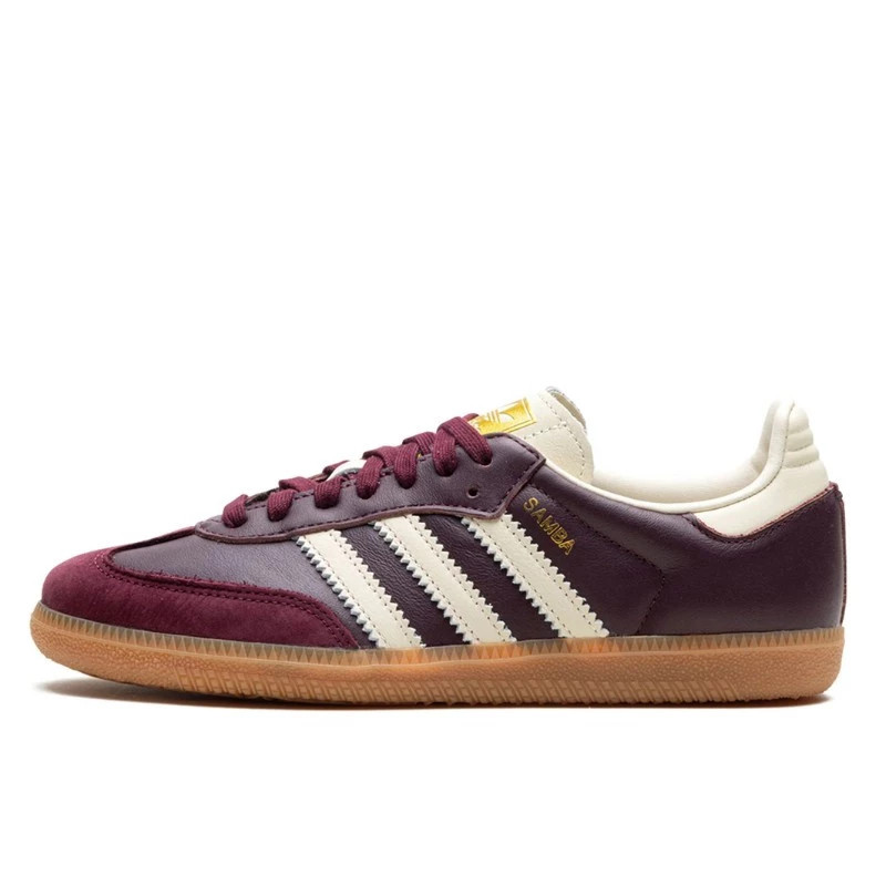 Adidas Samba OG Maroon Gold Metallic - ID0477 | Limited Resell | Limited Resell