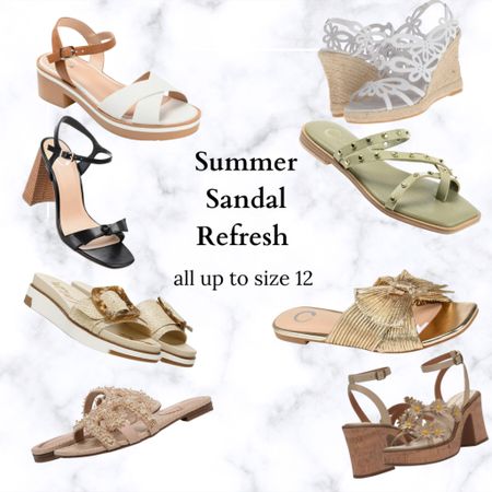 With summer quickly approaching, I’m looking at doing a refresh of my sandals. These all go up to at least a size 12 and are all so cute 😍

#LTKshoecrush #LTKSeasonal #LTKunder100
