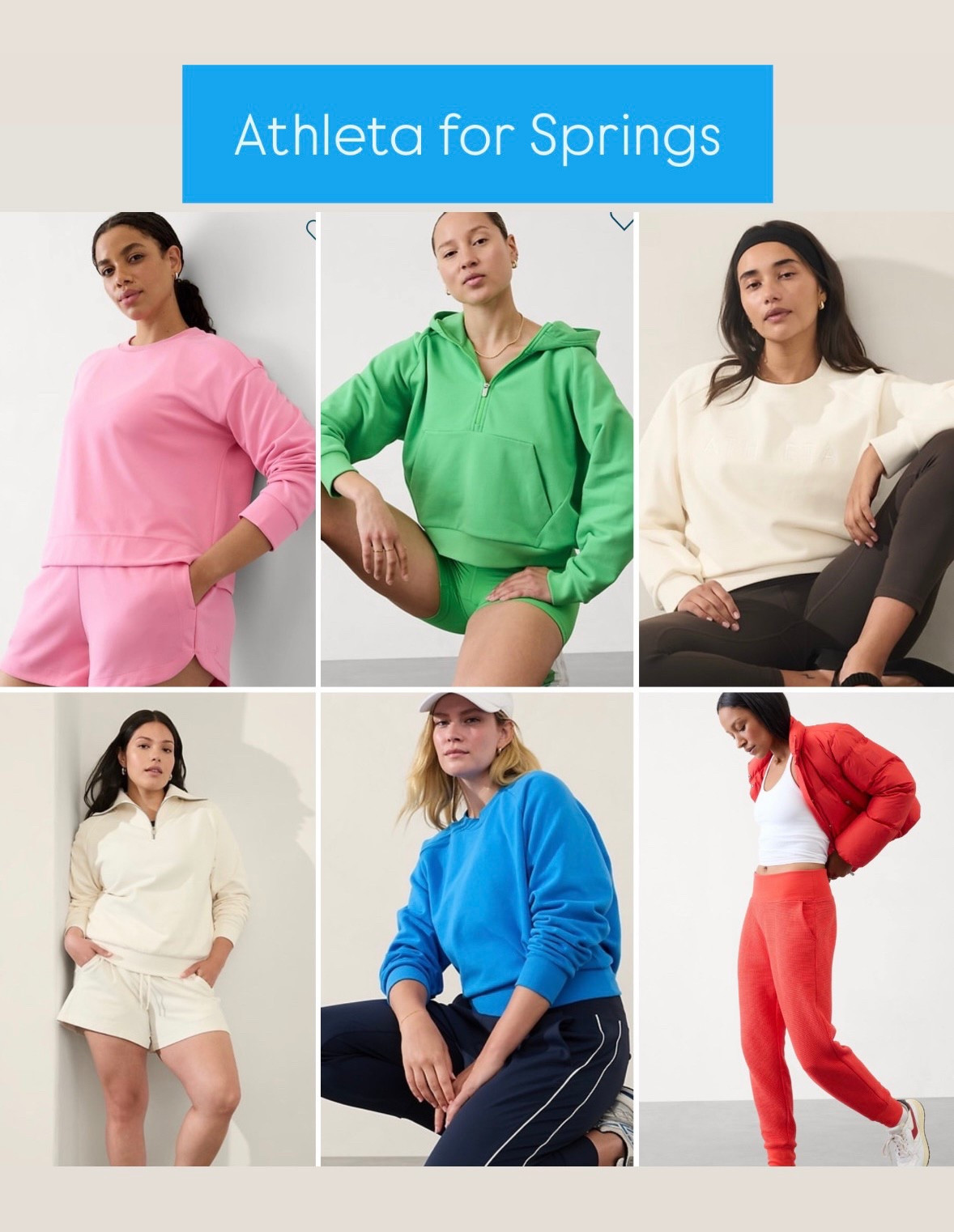 Current Athleta Colors for Sorings

- Raphanus Pink
- Valley
- Magnolia White
- Ultramarine
- Cardinal

#hocspring #truespring

#LTKActive #LTKSeasonal #LTKFindsUnder100