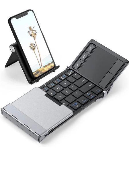 Foldable Keyboard, BK08 Bluetooth Keyboard with Sensitive Touchpad (Sync Up to 3 Devices), Pocket-Sized Tri-Folded Portable Keyboard for iPad Mac iPhone Android Windows iOS, Silver
4th of July


#LTKmens #LTKxPrimeDay #LTKunder100