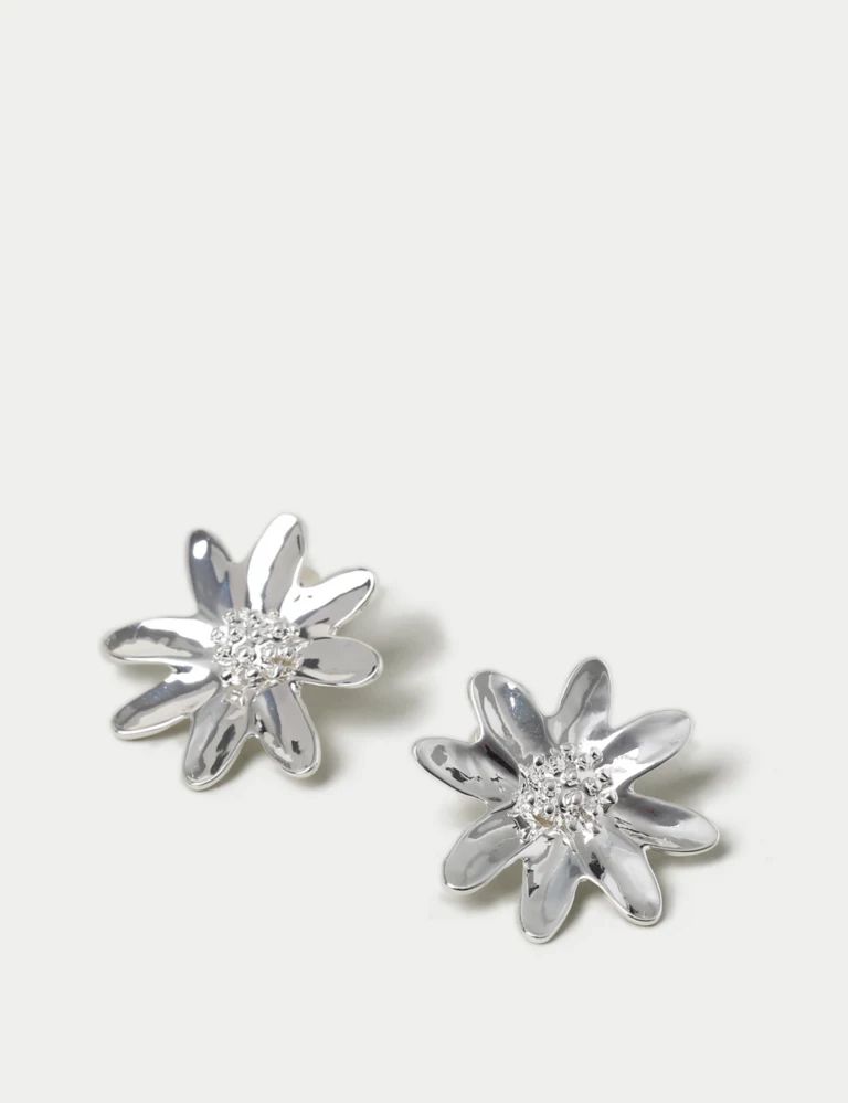 Silver Flower Stud Earrings | Marks & Spencer (UK)