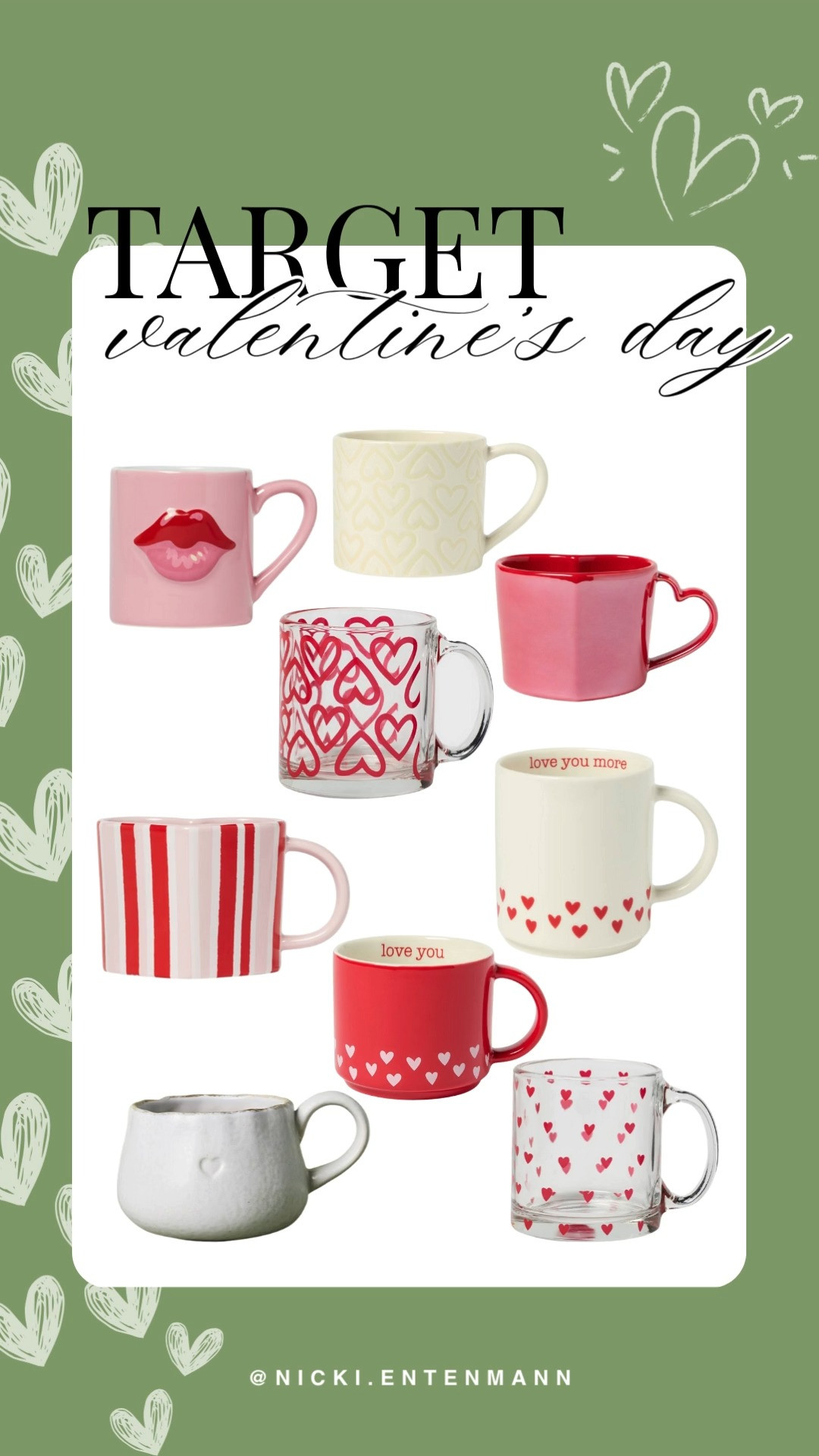 Target Valentine's mugs bring cozy sips and playful charm to every morning, pairing cute prints with sturdy handles for heartfelt gifts and everyday extra cheer that warms cups and spirits. #Target #ValentinesDay #ValentinesMugs #Mugs #Drinkware #GiftIdeas #HomeDecor #CozyStyle #CoffeeLovers #SeasonalDecor
 

 #LTKHome #LTKSaleAlert #LTKFindsUnder50