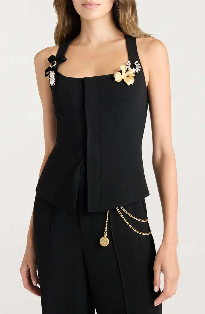 Aliana Brooch Detail Vest | Nordstrom