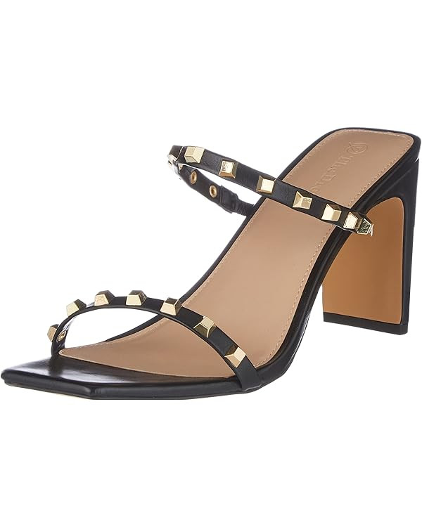 The Drop Women's Avery Square Toe Two Strap High Heeled Sandal | Amazon (US)