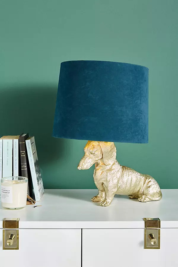Dasher Dog Table Lamp By Anthropologie in Beige Size S | Anthropologie (US)