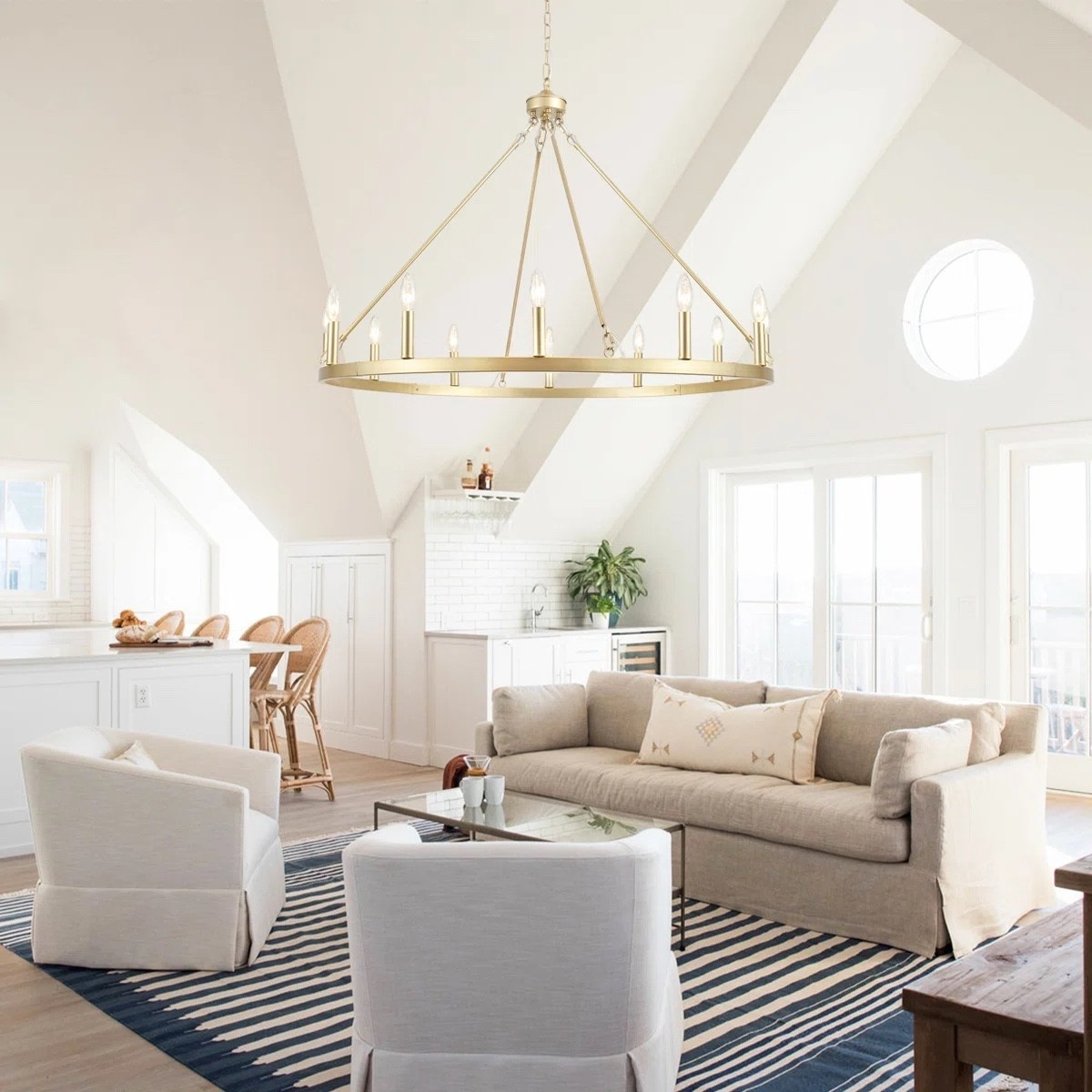 Inspired by farmhouse grand living, the Moomal 12-Light Wagon Wheel Chandelier brings bold character and warm illumination to large spaces. Its circular wagon wheel design paired with candle-style lights creates a striking centerpiece that feels both rustic and refined. ON SALE and under $150.

Keywords:

* wagon wheel chandelier
* farmhouse chandelier
* 12 light chandelier
* candle style chandelier
* dimmable chandelier
* rustic lighting fixture
* kitchen island lighting
* dining room chandelier
* foyer chandelier
* modern farmhouse lighting
* large chandelier
* statement lighting
* rustic home décor
* open concept lighting
* industrial farmhouse chandelier
* ceiling lighting fixture
* warm ambient lighting
* country style lighting
* elegant rustic décor
* oversized chandelier

#LTKSaleAlert #LTKHome #LTKSeasonal