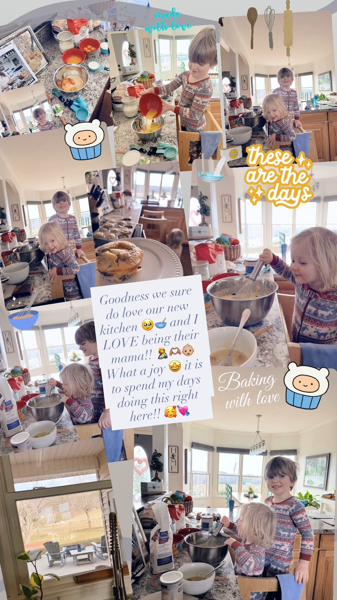 Goodness we sure do love our new kitchen 🥹🥣 and I LOVE being their mama!! 🤱🫶🏽👶🏼 What a joy 🤩 it is to spend my days doing this right here!! 🥰💘