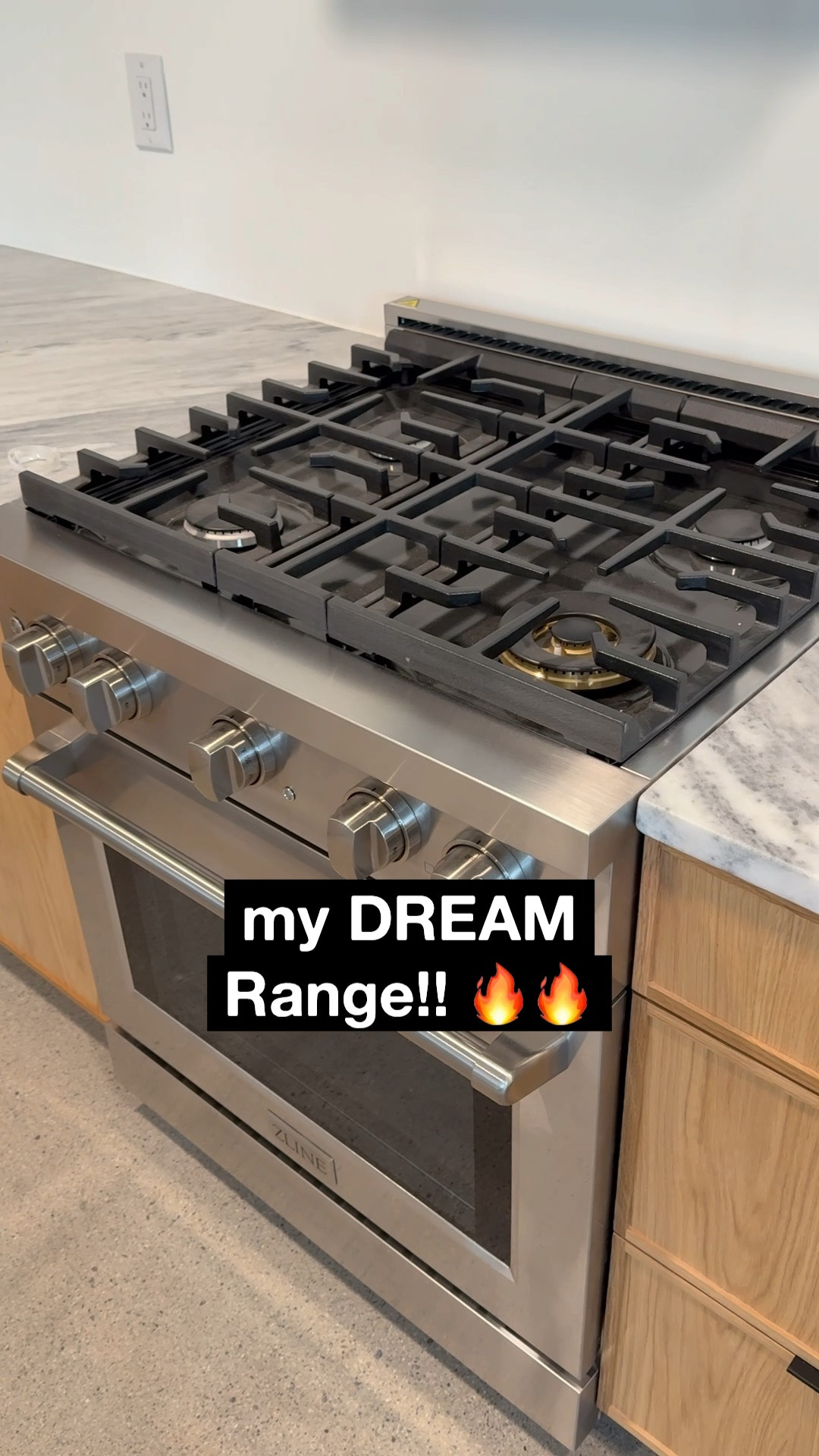 🔥 The Range Reveal is Here! 🔥
Phase 1 of my kitchen reveal wouldn’t be complete without showing off this beauty! ✨ 
My dream range is in place, bringing both luxury + functionality to the heart of this mini basement kitchen. Can’t wait to start cooking! 👩‍🍳🔥

Linking my exact model + my must-have kitchen essentials!!! 

#LTKHome #LTKFamily #LTKStyleTip