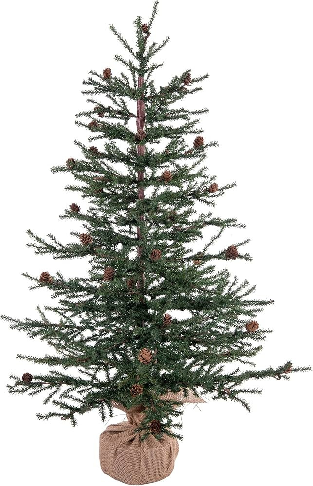 Vickerman 36" Caramel Pine Artificial Christmas Tree Unlit- Featuring 995 PVC Tips - Pine Cone Accen | Amazon (US)
